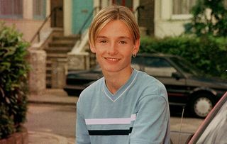 Jack Ryder as 16-year-old when he joined the cast of EastEnders as Jamie Mitchell