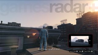 Scoping out Mission Row Police Station as part of The Gangbanger Robbery in GTA Online