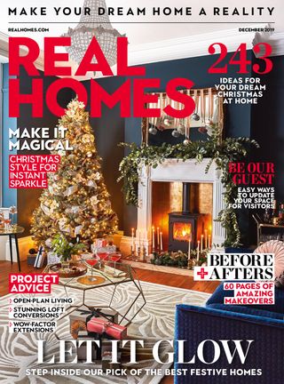 Front cover of the December issue of Real Homes magazine