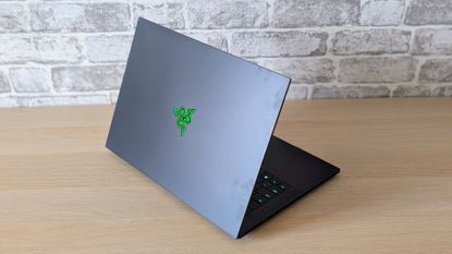 The Razer Blade 16 on a desk