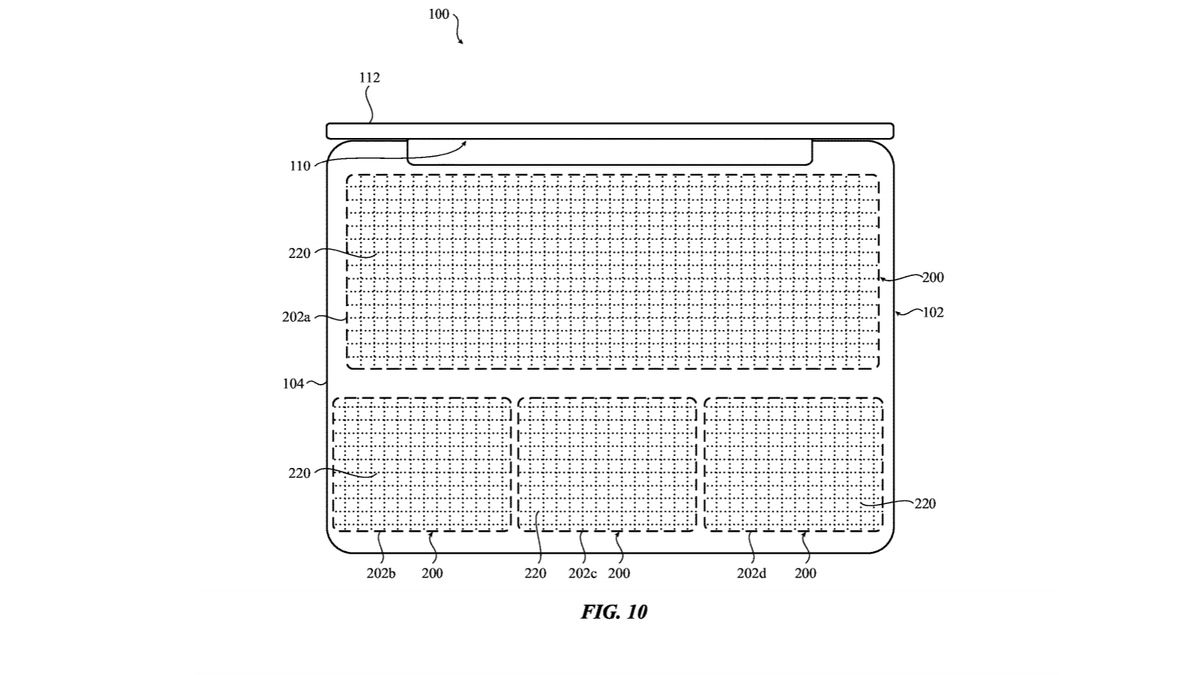 Apple Patent Diagrams For A Laptop With A Solid State Keyboard
