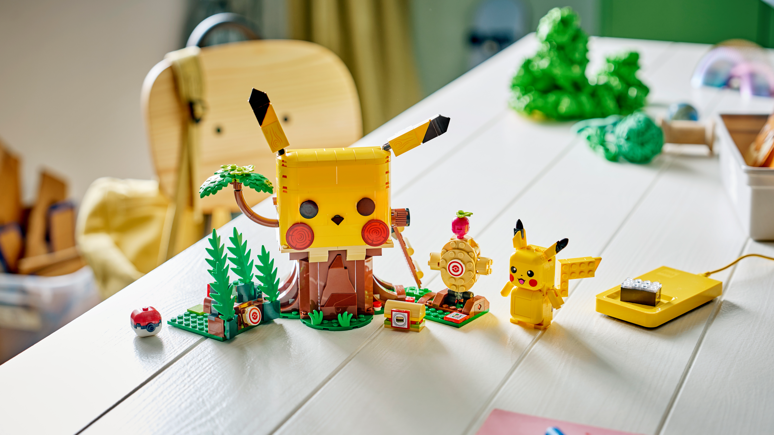 Pikachu in his training house.