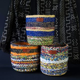 Recycled baskets from Lola & Mawu