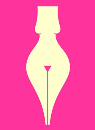 Pink poster 'Erotic Writing'