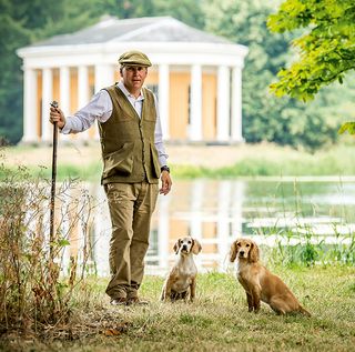 Sir Edward Dashwood and his Cocker Spaniels - Minwear young bitch, Teifi older bitch (Picture: Sarah Farnsworth / Country Life Picture Library)