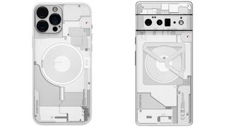 Dbrand's Something skins on iPhone 13 Pro Max and Google Pixel 6 Pro