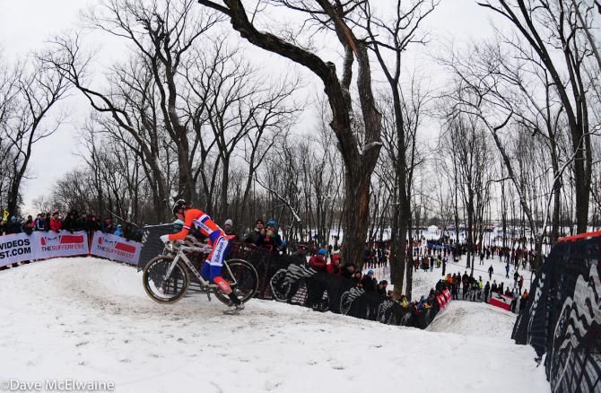 Mathieu van der Poel (NED) seemed to be alone on the course