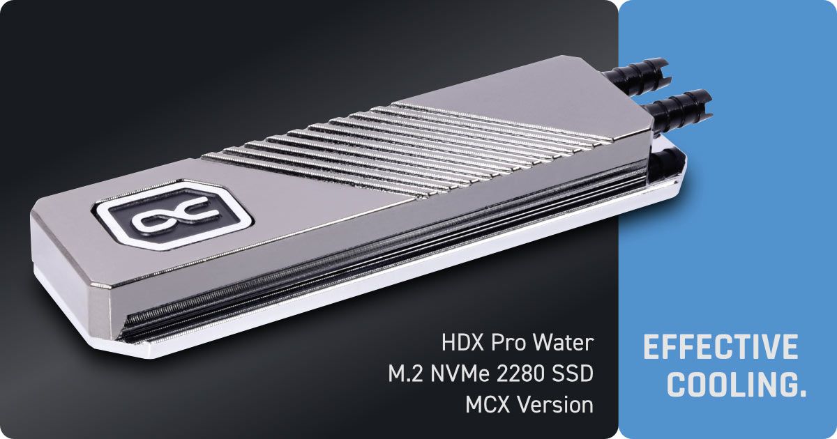 Alphacool Launches the HDX Pro Water M.2 2280 SSD Cooler | Tom's Hardware