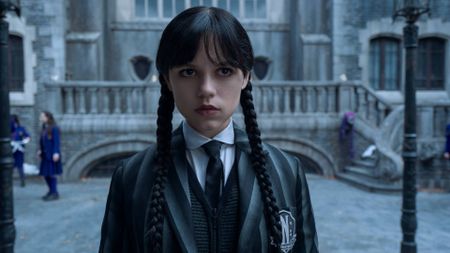 Jenna Ortega as Wednesday Addams in the second season of Netflix's Wednesday