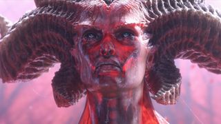 A freshly-summoned Lilith in Diablo 4.