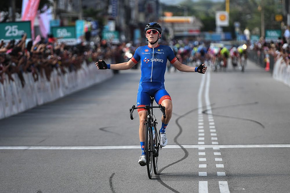 Marcus Culey (Team Sapura Cycling) wins the opening stage at Tour de Langkawi