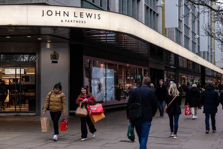 The John Lewis Partnership Plc department store on Oxford Street in London