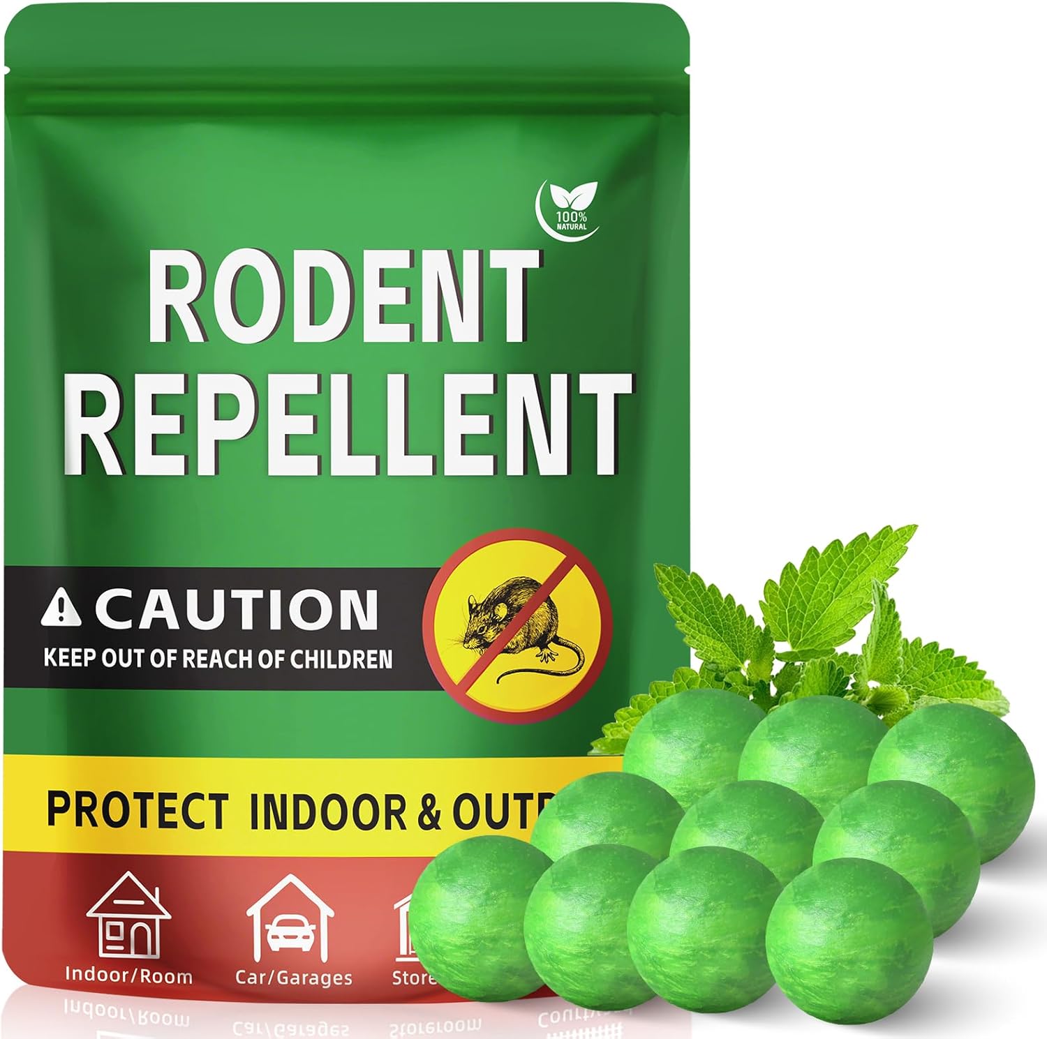 Suntipan Mouse Repellent, 10pcs Rodent Repellent Ball Indoor &amp;amp; Outdoor, Peppermint Oil Mice Repellent for Pest Insect Control- Long Lasting Family Protection