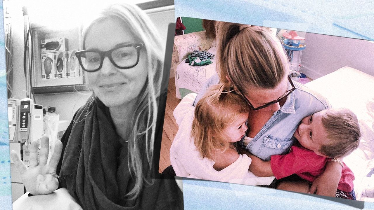 Collage of images of Michelle Hynek and her children.