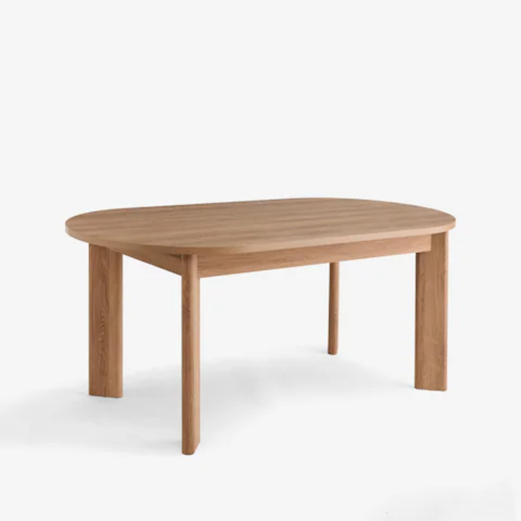 Next Mid Natural Oak Effect Nomad 6 to 8 Seater Extending Dining Table