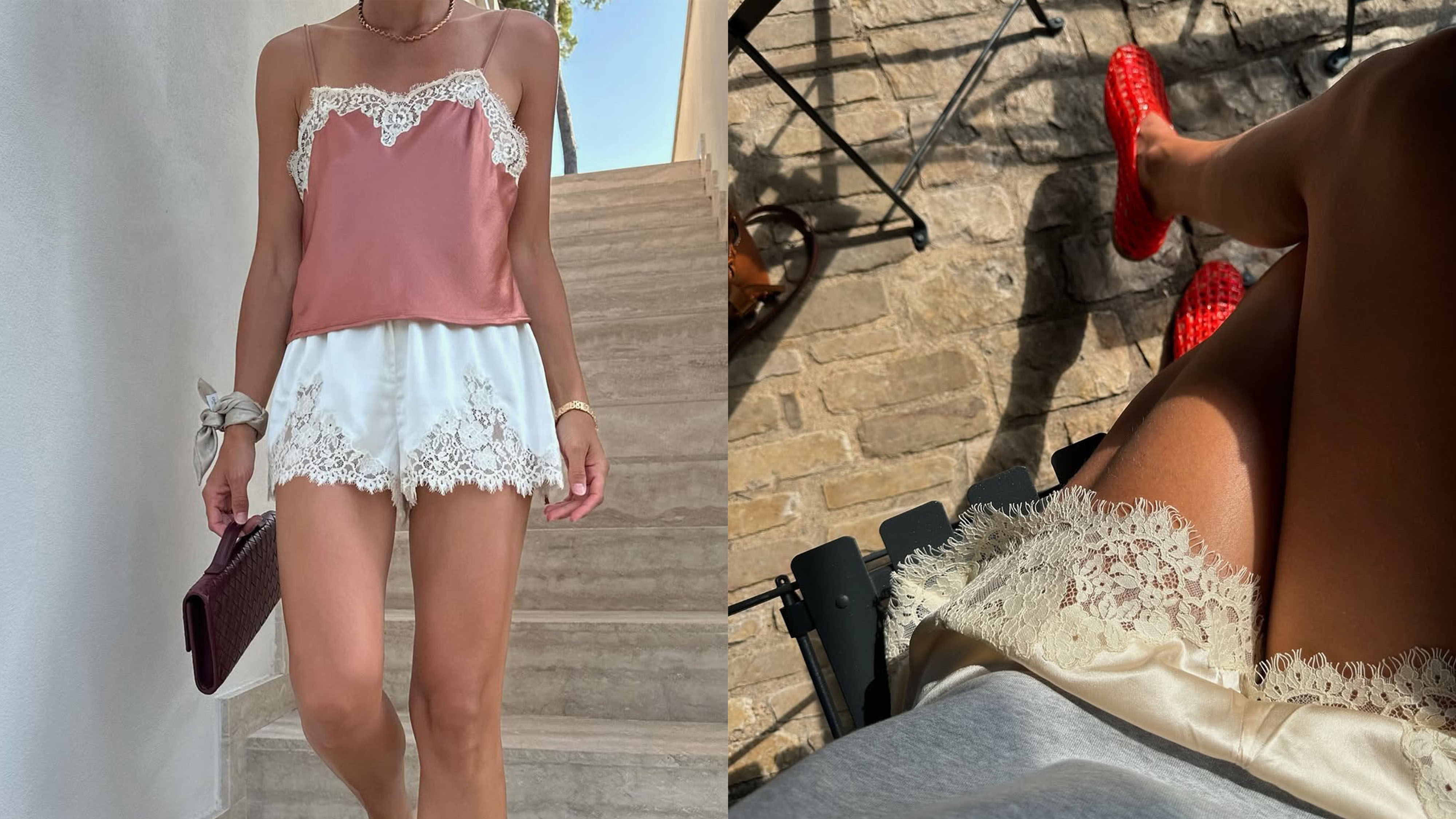 Dôen lace shorts outfits