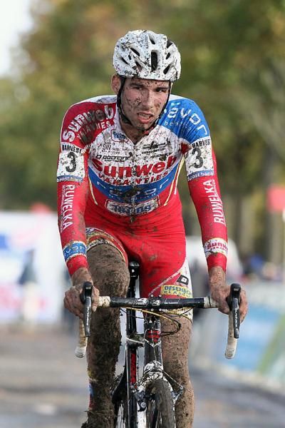 Vinnie Braet (Sunweb-Revor) crosses the finish line for second place.