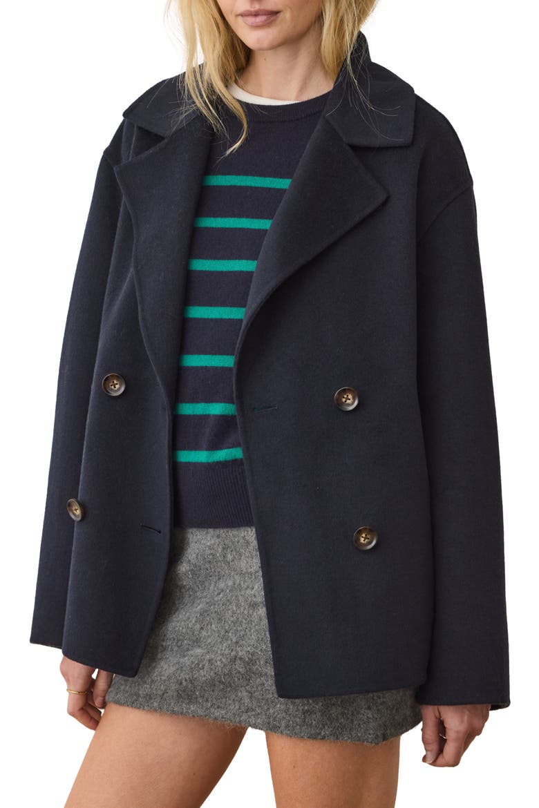 Colette Wool Blend Peacoat