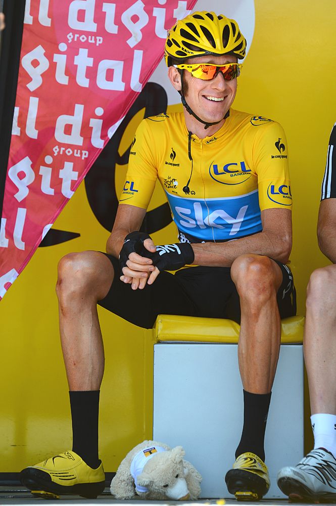 Bradley Wiggins in yellow