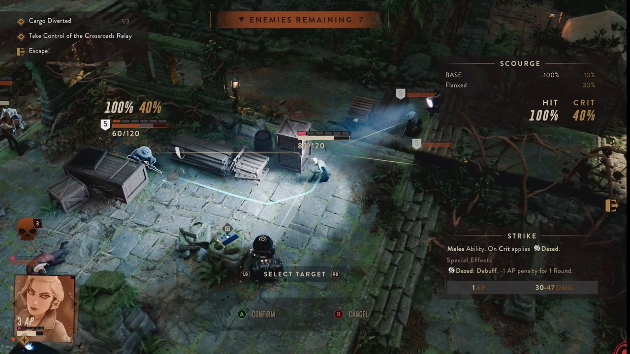 Overhead view of stealth in Lamplighters League
