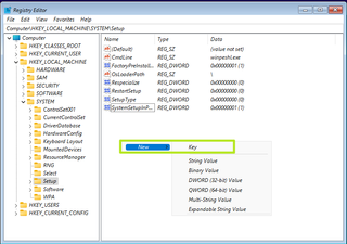 Create a registry key called LabConfig