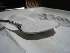 Metal Spoon Sooping Baking Soda