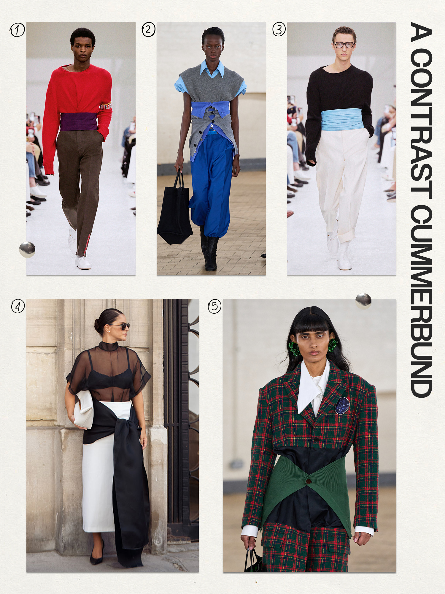 cummerbund styling autumn/winter runways 2026