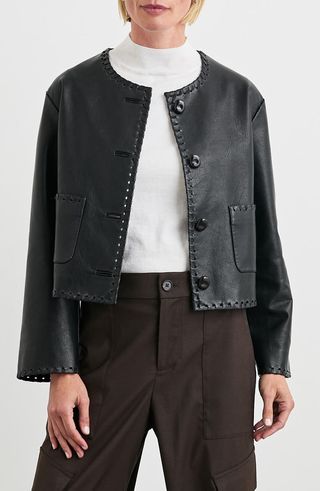 Nevina Faux Leather Jacket