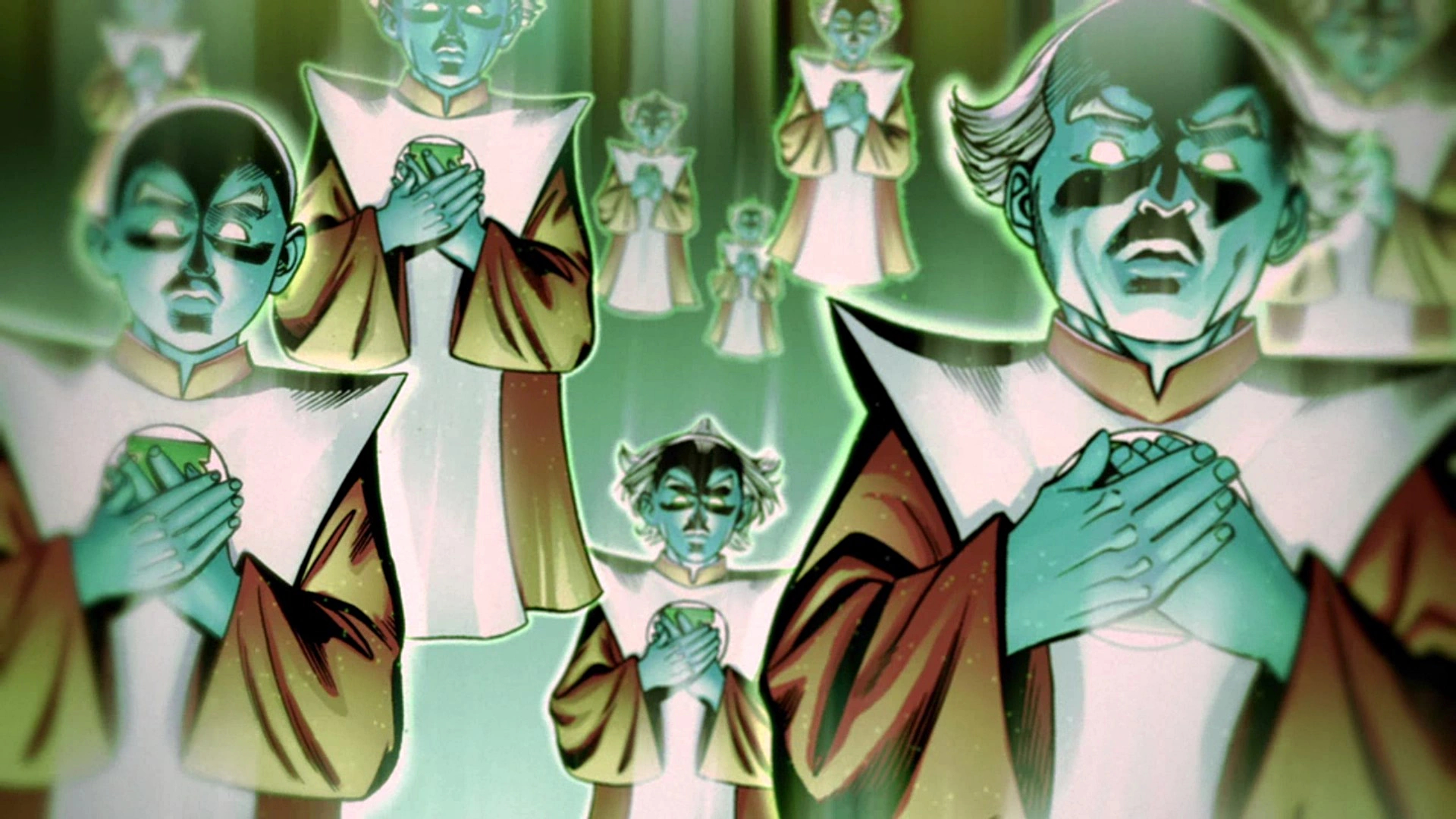 The Guardians of the Universe from the Green Lantern comics.