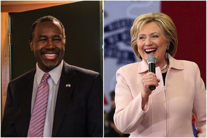 Ben Carson and Hillary Clinton won their respective 4th quarter money races