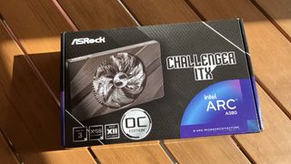 Intel Arc A380 by ASRock in its box