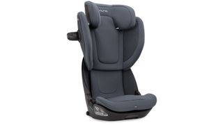 An image of the Nuna Aace lx car seat from a side-on view with the headrest extended