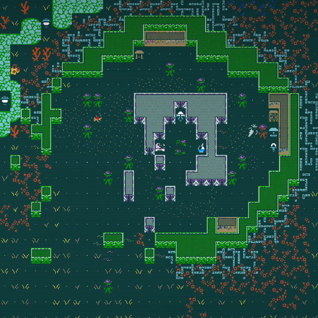 An image of the Caves of Qud Palladium Reef update.