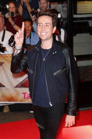 Nick Grimshaw on the red carpet at X Factor launch