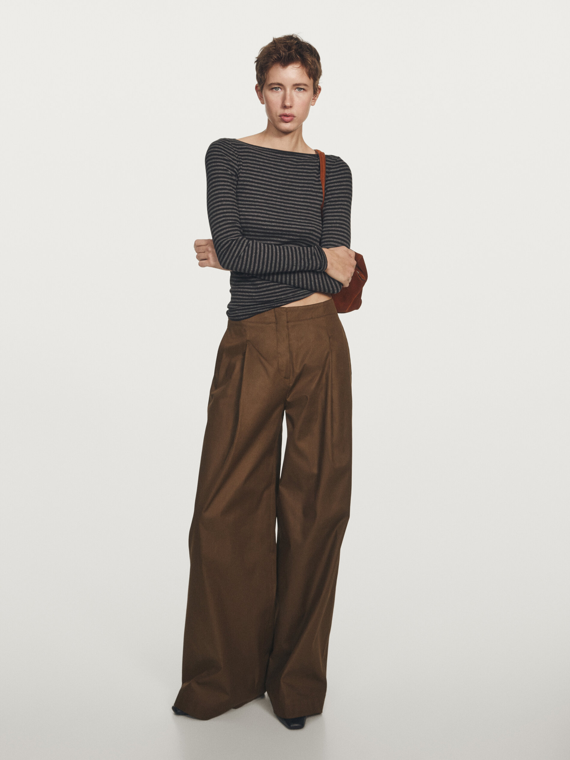 High-Waist Wide-Leg Trousers