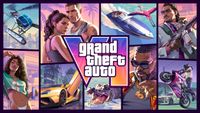 A colourful digital post advertising the Grand Theft Auto VI video game
