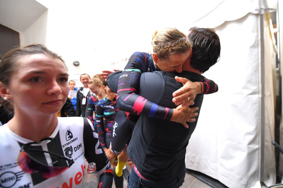 Trixi Worrack won her fifth team time trial world title in Innsbruck.
