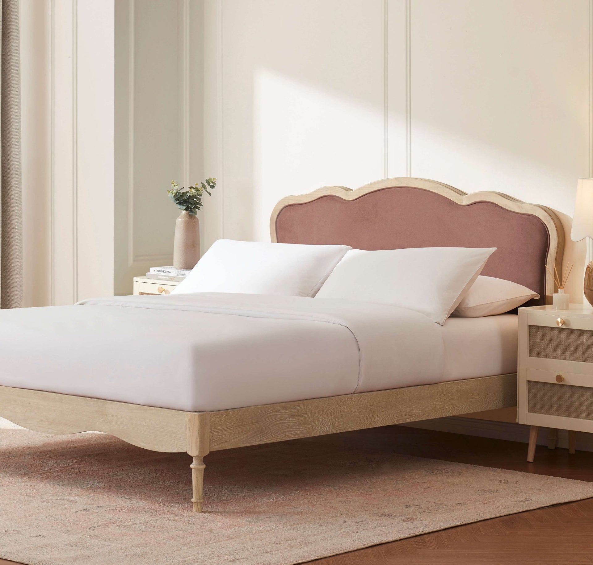 Versailles Bed Frame - Mauve