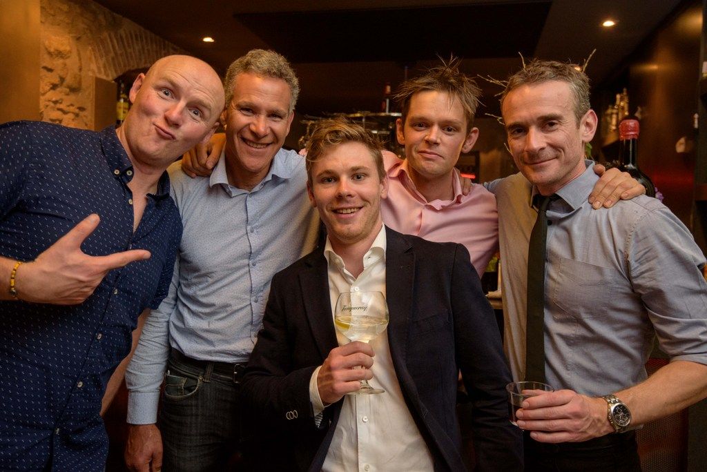 Michael Hepburn of Orica-BikeExchange and friends