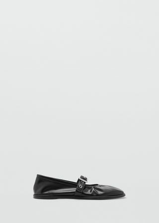 Round-Toe Ballet Flats With Buckle - Women | Mango United Kingdom