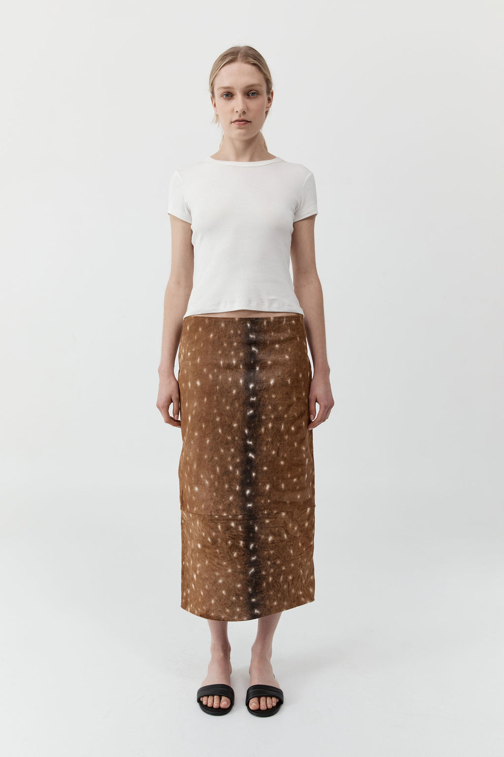 Fawn Pencil Skirt - Almond