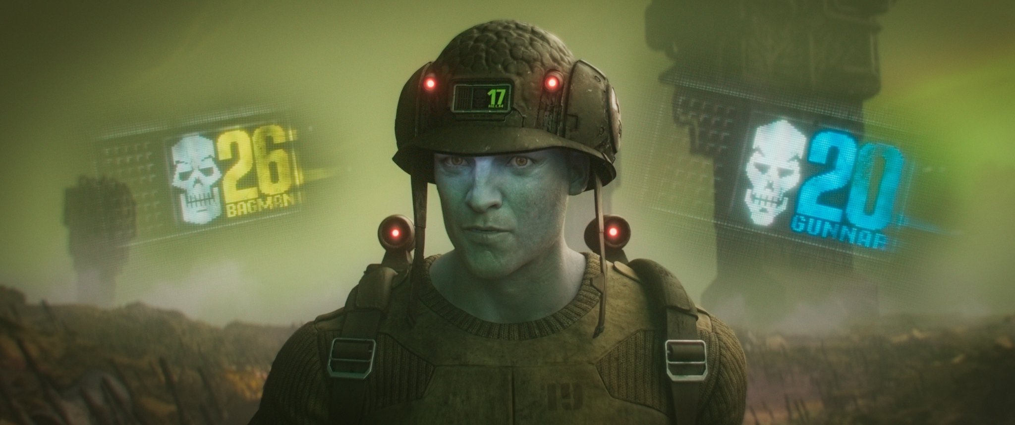 Image from Rogue Trooper movie made using Unreal Engine 5
