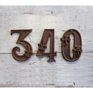 Metal House Number