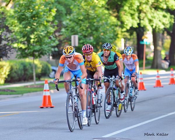 Garmin-Slipstream leads the break.