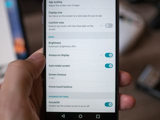 LG G6 display settings