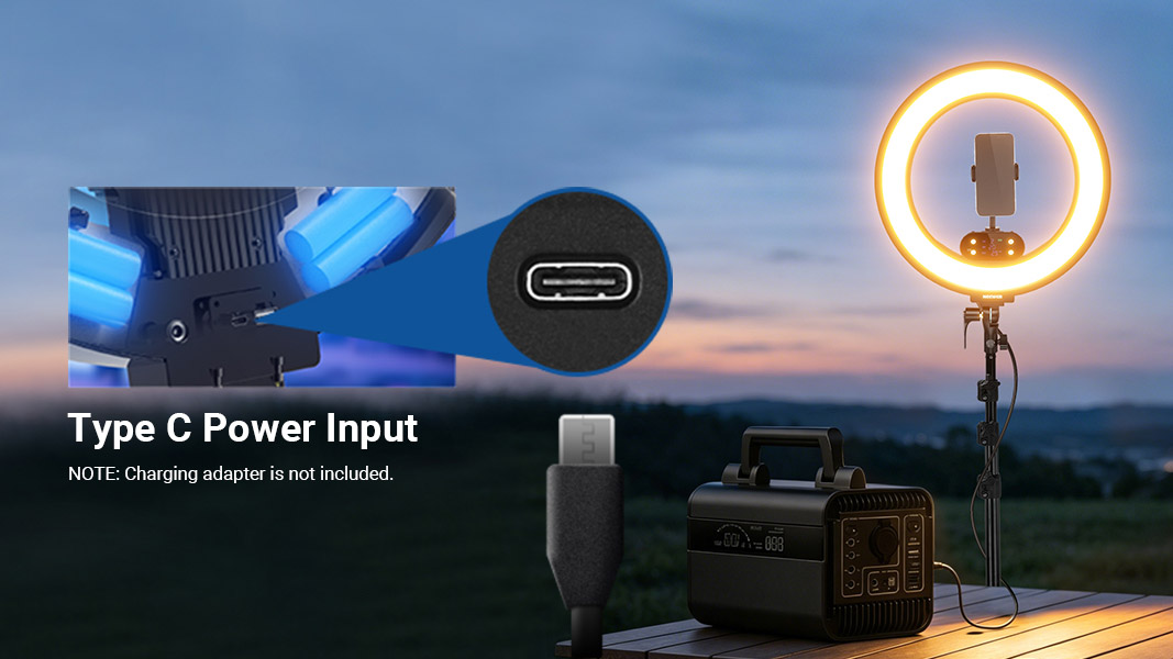 NEEWER RB18B Battery Powered Ring Light
