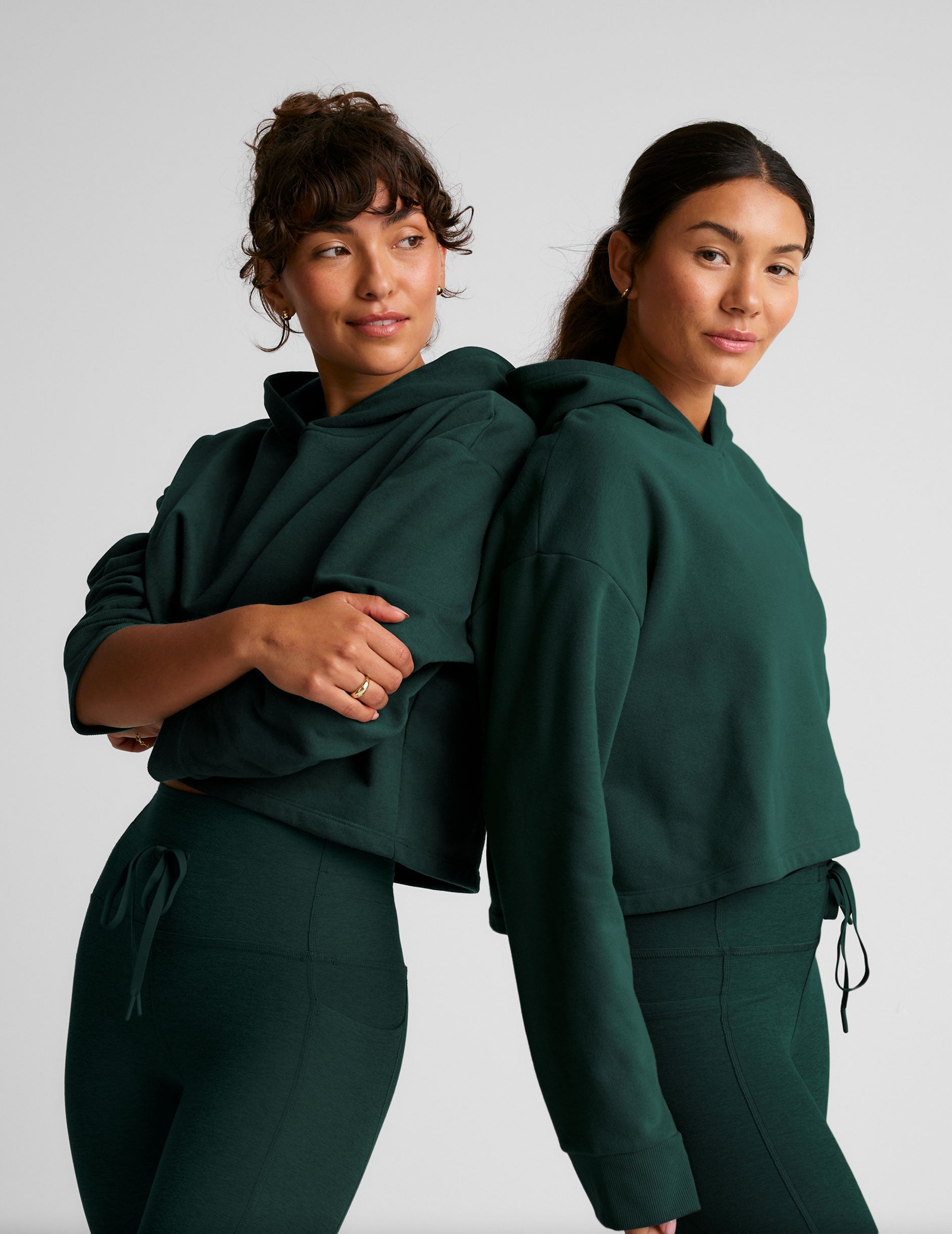 Luxefleece Happiness Cropped Hoodie