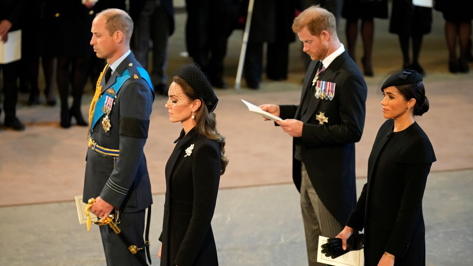 Kate Middleton and Prince William’s relationship in pictures the Queen's funeral
