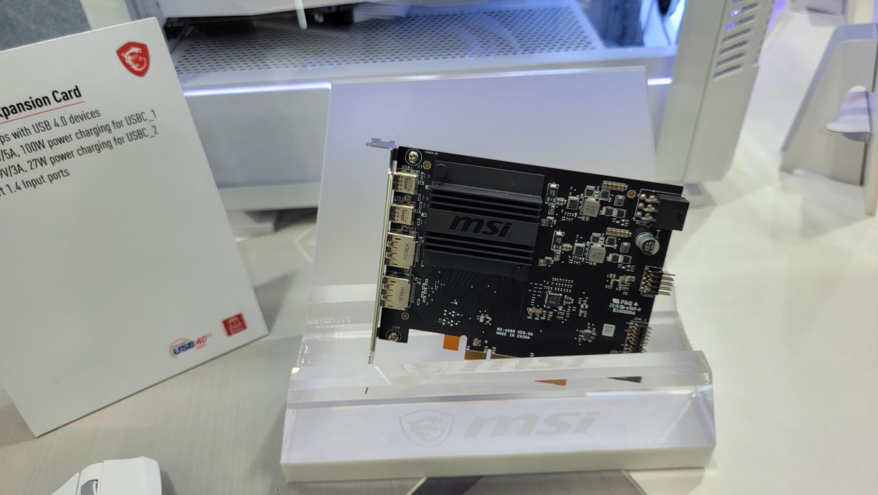MSI USB4 PD100W Expansion Card
