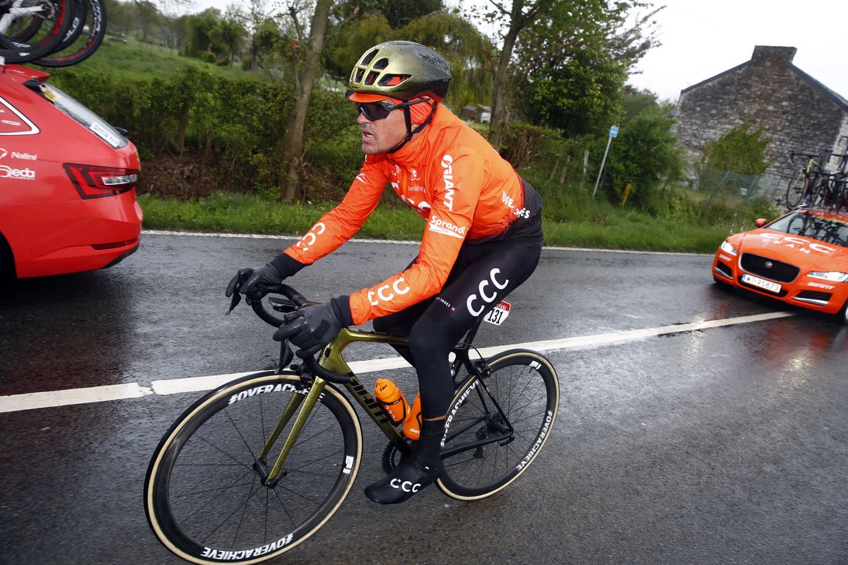 Greg Van Avermaet during the race's early stages